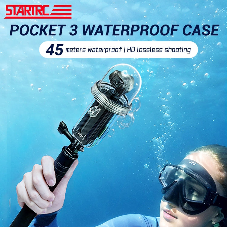 For DJI Osmo Pocket 3 STARTRC 45m / 147ft Underwater Waterproof Housing Diving Case (Transparent) - Case & Bags by STARTRC | Online Shopping South Africa | PMC Jewellery | Buy Now Pay Later Mobicred