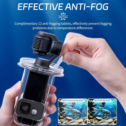 For DJI Osmo Pocket 3 STARTRC 45m / 147ft Underwater Waterproof Housing Diving Case (Transparent) - Case & Bags by STARTRC | Online Shopping South Africa | PMC Jewellery | Buy Now Pay Later Mobicred