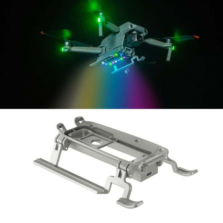 STARTRC LED Light Folding Anti-fall Heightened Landing Gear Training Rack for DJI Air 2S (Grey) - Holder Series by STARTRC | Online Shopping South Africa | PMC Jewellery | Buy Now Pay Later Mobicred