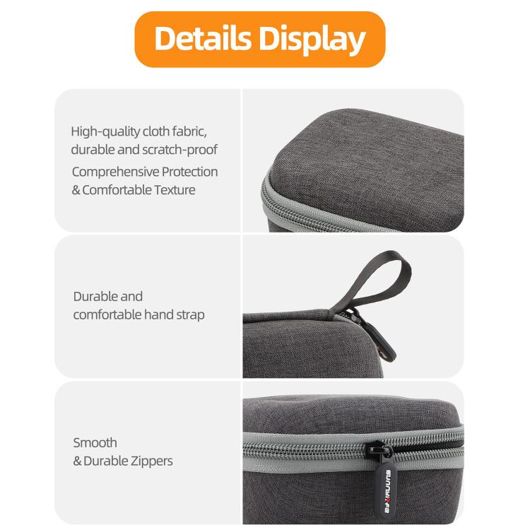 For DJI Mic Mini Sunnylife Portable Protective Box Storage Bag (Black) - free shipping - PMC TechLife - Order now!