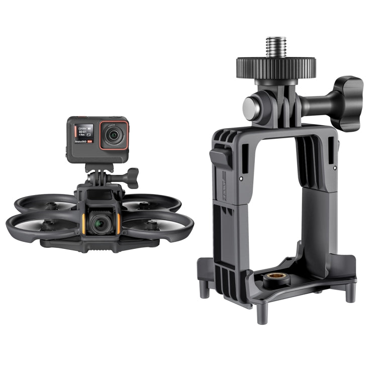 For DJI Avata 2 STARTRC Action Camera Holder Mount Drone Expansion Bracket (Black) - free shipping - PMC TechLife - Order now!