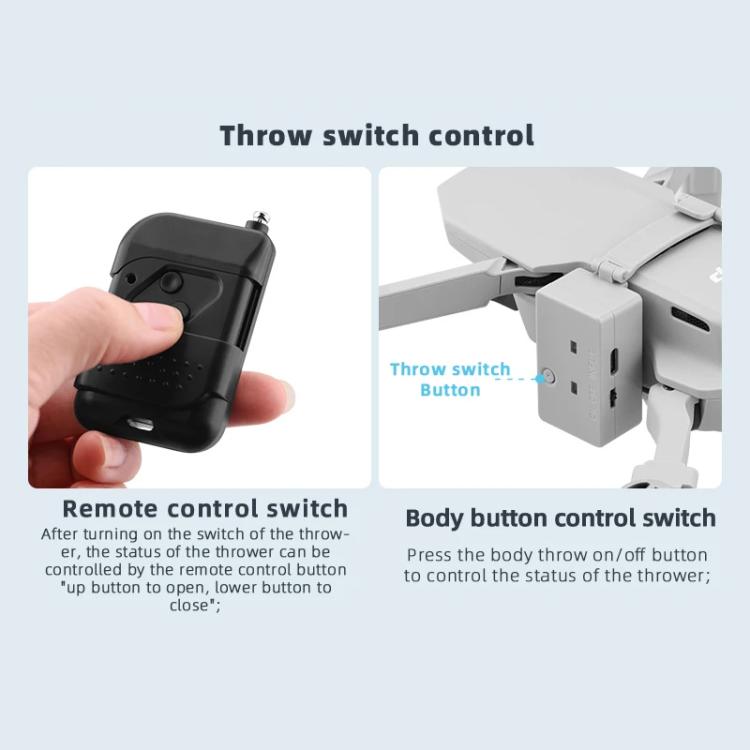 For DJI Mini 2 / Mavic Mini Air-Dropping System Thrower Parabolic (Grey) - free shipping - PMC TechLife - Order now!