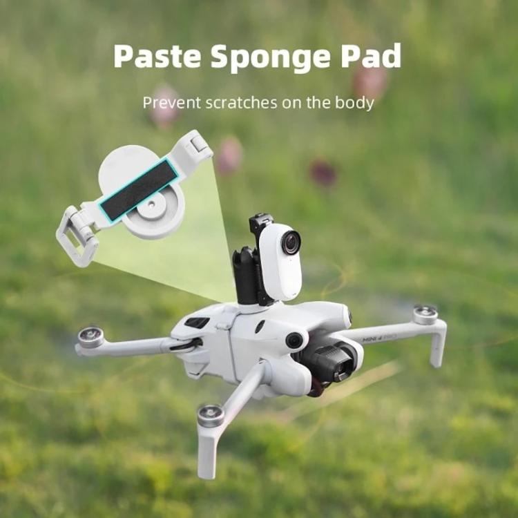 For DJI Mini 4 Pro BRDRC Action Camera Holder Bracket Adapter Drone Gimbal Extension Mount (Grey) - free shipping - PMC TechLife - Order now!