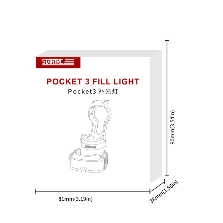 For DJI Pocket 3 STARTRC Cat-ears Magnetic Fill Light  with Holder Clip Kit (Grey) - free shipping - PMC TechLife - Order now!