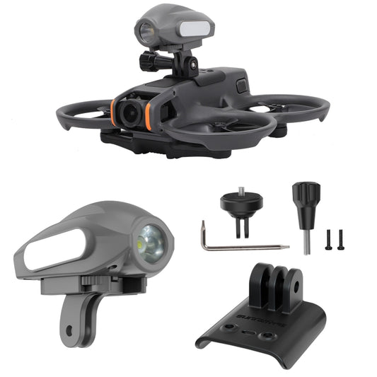 For DJI Avata 2 Sunnylife Action Camera Holder Mount Drone Light Bracket Lamp (Black) -  by Sunnylife | Online Shopping South Africa | PMC Jewellery | Buy Now Pay Later Mobicred
