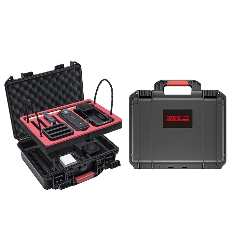 For Insta360 X4 STARTRC Waterproof EVA ABS Dual-layer Suitcase Storage Box (Black) - free shipping - PMC TechLife - Order now!