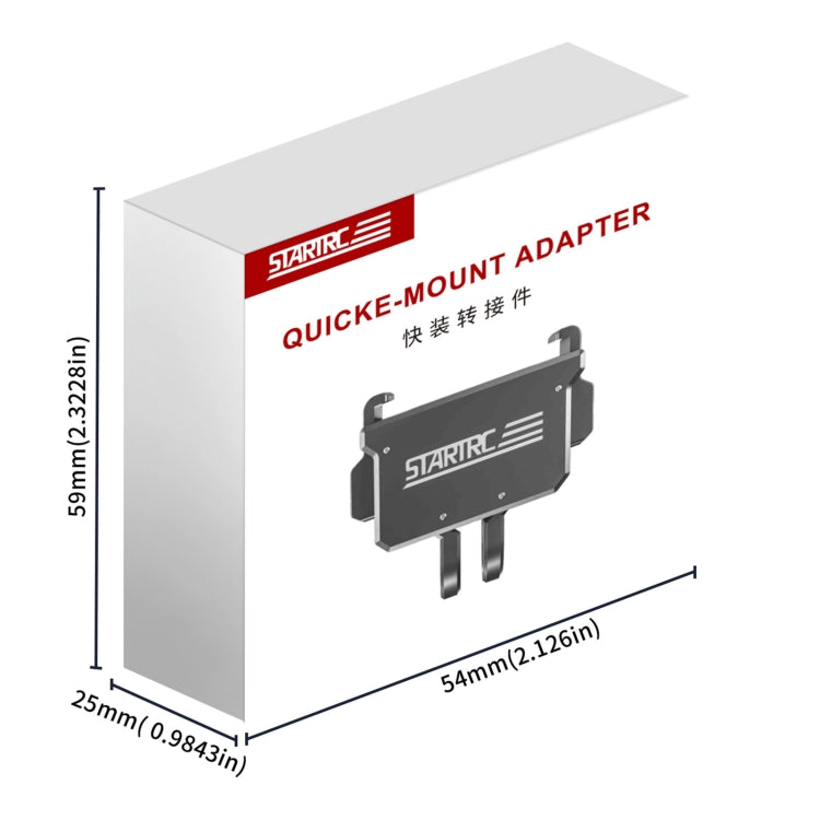 For DJI Pocket 3 STARTRC Quick Mount Adapter Extension Bracket (Black) - Mount & Holder by STARTRC | Online Shopping South Africa | PMC Jewellery | Buy Now Pay Later Mobicred