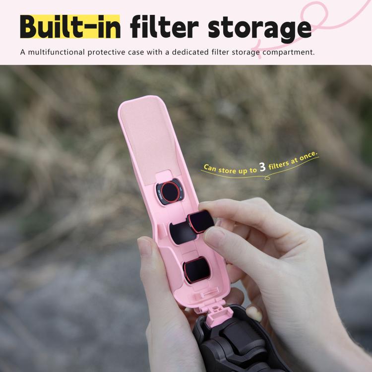 For DJI Osmo Pocket 3 STARTRC Storage Box Protective Case with Lanyard (Purple) - free shipping - PMC TechLife - Order now!