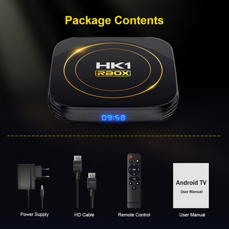 HK1 RBOX-H8S 4K Ultra HD Android 12.0 Smart TV Box with Remote Control, Allwinner H618 Quad-Core, 2GB+16GB(AU Plug) - Others by PMC Jewellery | Online Shopping South Africa | PMC Jewellery | Buy Now Pay Later Mobicred