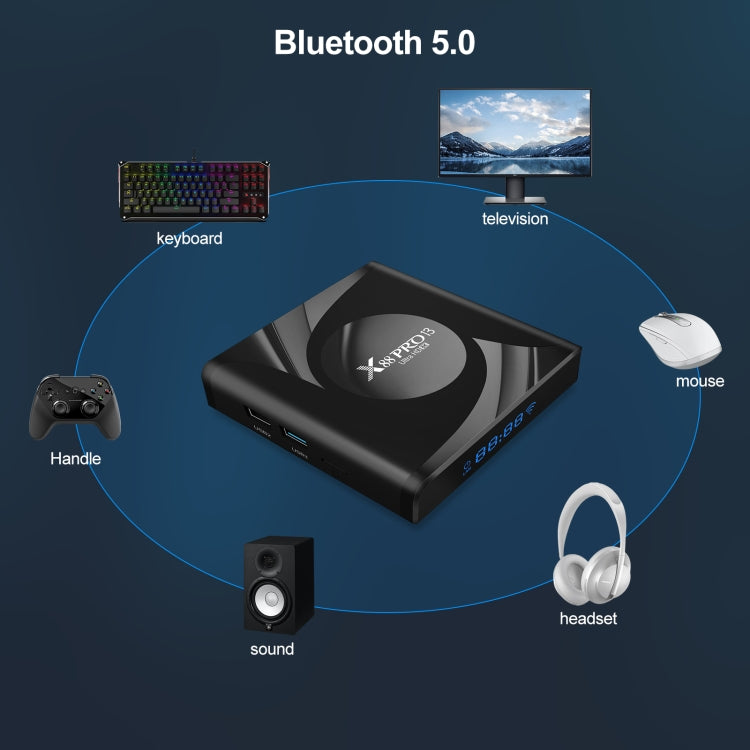 X88 Pro 13 Android 13.0 Smart TV Box with Remote Control, RK3528 Quad-Core, 4G+32GB(AU Plug) - Others by PMC TechLife | Online Shopping South Africa | PMC TechLife | Buy Now Pay Later Mobicred