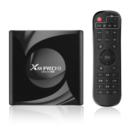 X88 Pro 13 Android 13.0 Smart TV Box with Remote Control, RK3528 Quad-Core, 4G+64GB (UK Plug) - Others by PMC Jewellery | Online Shopping South Africa | PMC Jewellery | Buy Now Pay Later Mobicred