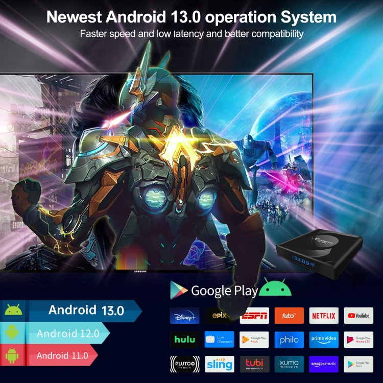 X88 Pro 13 Android 13.0 Smart TV Box with Remote Control, RK3528 Quad-Core, 4G+64GB (AU Plug) - Others by PMC TechLife | Online Shopping South Africa | PMC TechLife | Buy Now Pay Later Mobicred