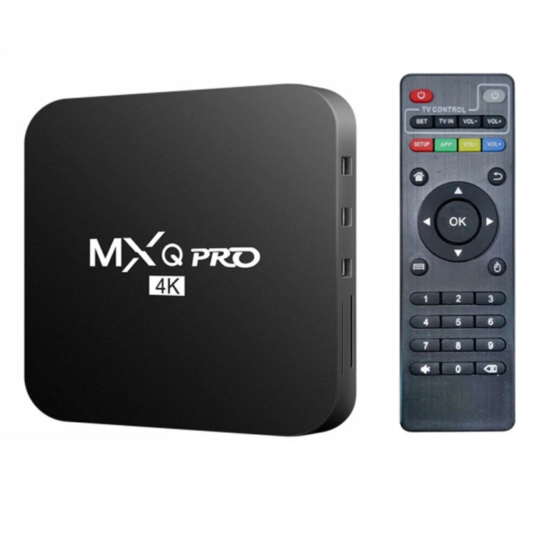 MXQ Pro 4K TV Box Rockchip RK3228A Quad Core CPU Android 7.1, 1GB+8GB wtih Remote Control, UK Plug - RK3228A by PMC TechLife | Online Shopping South Africa | PMC TechLife | Buy Now Pay Later Mobicred