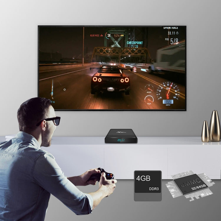 X96 Air 8K Smart TV BOX Android 9.0 Media Player with Remote Control, Quad-core Amlogic S905X3, RAM: 4GB, ROM: 64GB, Dual Band WiFi, Bluetooth, EU Plug - Amlogic S905 by PMC TechLife | Online Shopping South Africa | PMC TechLife | Buy Now Pay Later Mobicred