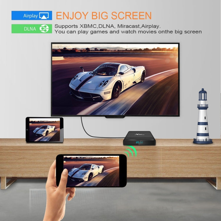 X96 Air 8K Smart TV BOX Android 9.0 Media Player with Remote Control, Quad-core Amlogic S905X3, RAM: 4GB, ROM: 64GB, Dual Band WiFi, Bluetooth, EU Plug - Amlogic S905 by PMC TechLife | Online Shopping South Africa | PMC TechLife | Buy Now Pay Later Mobicred