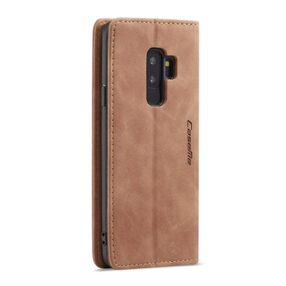 CaseMe-013 Multifunctional Retro Frosted Horizontal Flip Leather Case with Card Slot & Holder & Wallet for Galaxy S9 Plus(Brown) - Galaxy Phone Cases by CaseMe | Online Shopping South Africa | PMC Jewellery | Buy Now Pay Later Mobicred