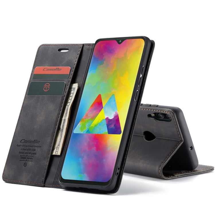 CaseMe-013 Multifunctional Horizontal Flip Leather Case with Card Slot & Holder for Galaxy M20(Black) - Galaxy Phone Cases by CaseMe | Online Shopping South Africa | PMC Jewellery | Buy Now Pay Later Mobicred