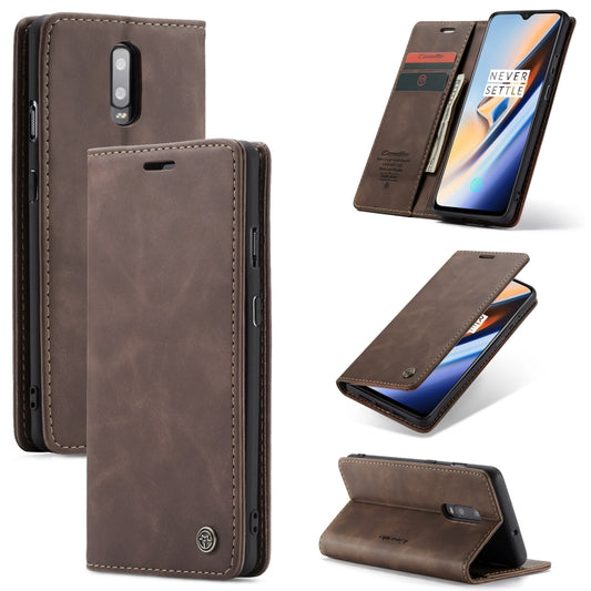 CaseMe-013 Multifunctional Horizontal Flip Leather Case with Card Slot & Holder for Galaxy M10(Coffee) - Galaxy Phone Cases by CaseMe | Online Shopping South Africa | PMC Jewellery | Buy Now Pay Later Mobicred