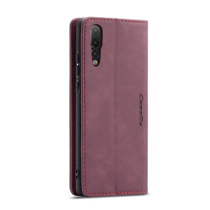 CaseMe-013 Detachable Multifunctional Horizontal Flip Leather Case with Card Slot & Holder for Huawei P20 Pro(Red Wine) - Huawei Cases by CaseMe | Online Shopping South Africa | PMC Jewellery | Buy Now Pay Later Mobicred