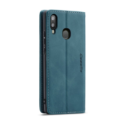 CaseMe-013 Multi-functional Retro Frosted Horizontal Flip Leather Case with Card Slot & Holder & Wallet For Galaxy A20e(Blue) - Galaxy Phone Cases by CaseMe | Online Shopping South Africa | PMC Jewellery | Buy Now Pay Later Mobicred