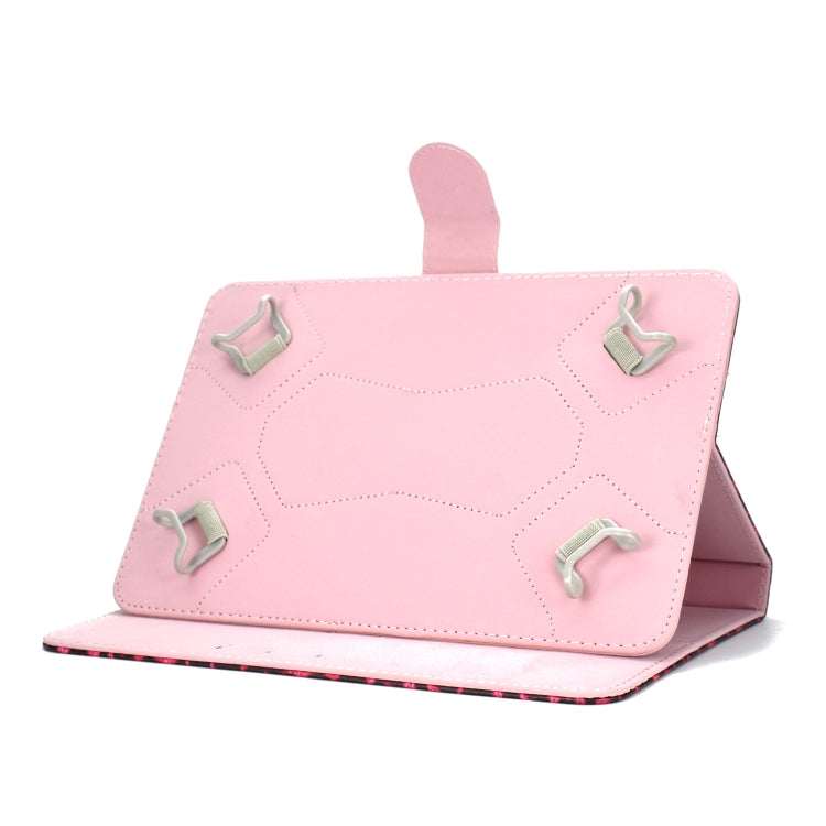 Colored Pattern Drawing Horizontal Flip PU Leather Case with Three-folding Holder for 10 inch Tablet PC(Elephant flowers) - 10 - 11 inch by PMC TechLife | Online Shopping South Africa | PMC TechLife | Buy Now Pay Later Mobicred