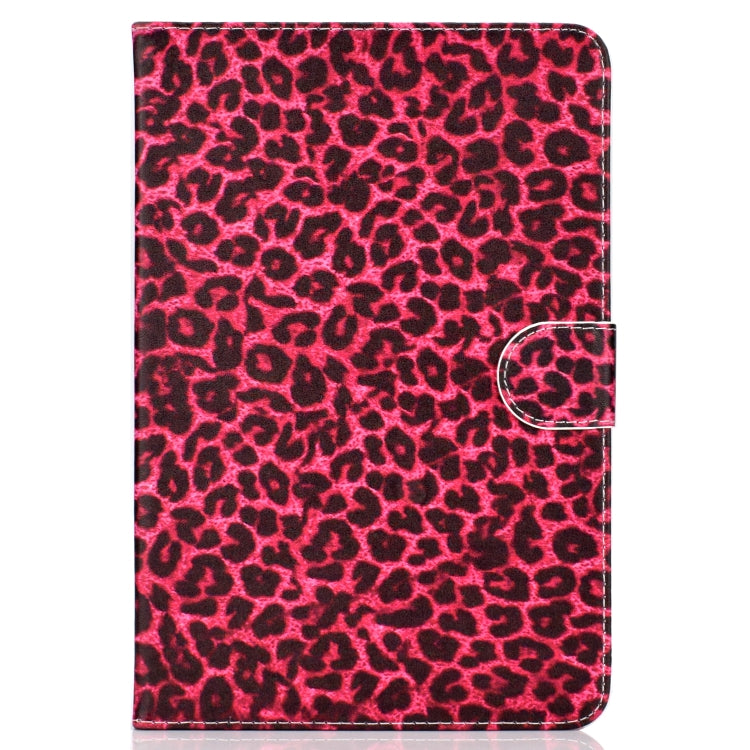 Colored Pattern Drawing Horizontal Flip PU Leather Case with Three-folding Holder for 10 inch Tablet PC(Red leopard grain) - 10 - 11 inch by PMC TechLife | Online Shopping South Africa | PMC TechLife | Buy Now Pay Later Mobicred