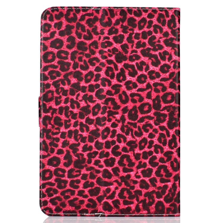 Colored Pattern Drawing Horizontal Flip PU Leather Case with Three-folding Holder for 10 inch Tablet PC(Red leopard grain) - 10 - 11 inch by PMC TechLife | Online Shopping South Africa | PMC TechLife | Buy Now Pay Later Mobicred