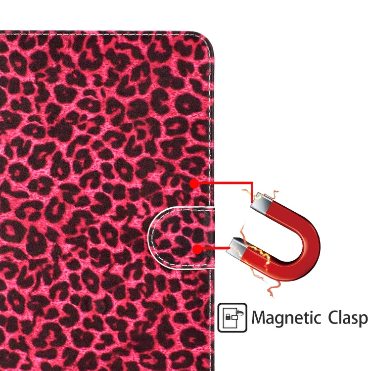 Colored Pattern Drawing Horizontal Flip PU Leather Case with Three-folding Holder for 10 inch Tablet PC(Red leopard grain) - 10 - 11 inch by PMC TechLife | Online Shopping South Africa | PMC TechLife | Buy Now Pay Later Mobicred