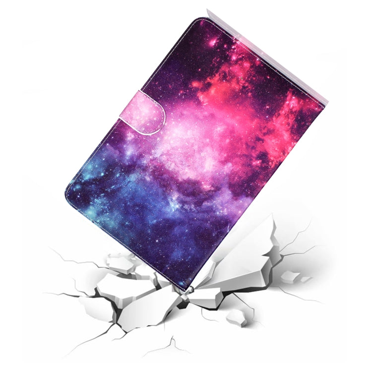 Colored Pattern Drawing Horizontal Flip PU Leather Case with Three-folding Holder for 10 inch Tablet PC(Starry sky) - 10 - 11 inch by PMC TechLife | Online Shopping South Africa | PMC TechLife | Buy Now Pay Later Mobicred
