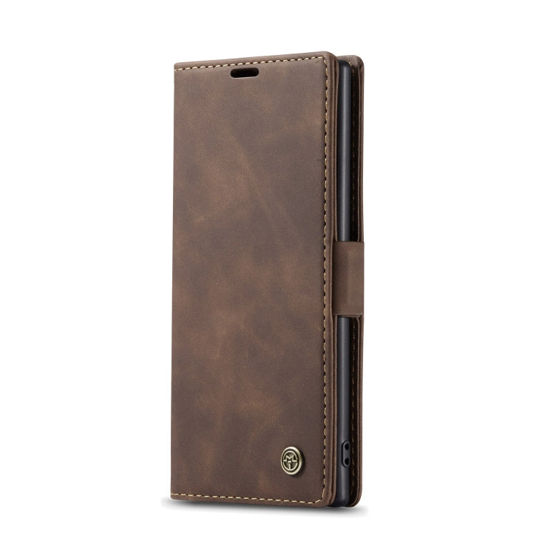 CaseMe-013 Multifunctional Horizontal Flip Leather Case with Card Slot & Holder for Galaxy Note 10(Coffee) - Galaxy Phone Cases by CaseMe | Online Shopping South Africa | PMC Jewellery | Buy Now Pay Later Mobicred