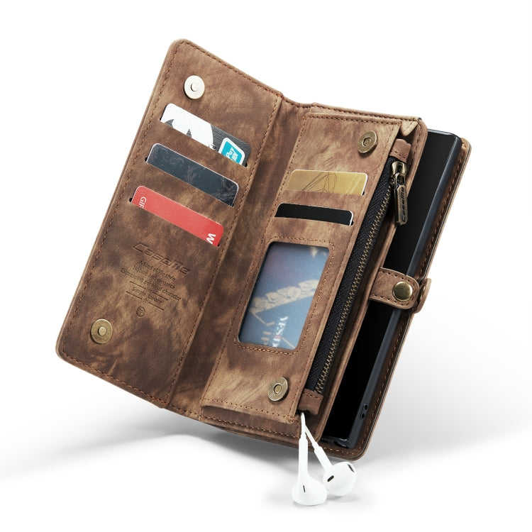 For Samsung Galaxy Note10+ CaseMe-008 Detachable Multifunctional Flip Leather Phone Case(Brown) - Galaxy Phone Cases by CaseMe | Online Shopping South Africa | PMC Jewellery | Buy Now Pay Later Mobicred