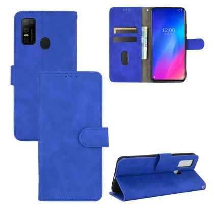 For DOOGEE N30 Solid Color Skin Feel Magnetic Buckle Horizontal Flip Calf Texture PU Leather Case with Holder & Card Slots & Wallet(Blue) - More Brand by PMC Jewellery | Online Shopping South Africa | PMC Jewellery | Buy Now Pay Later Mobicred