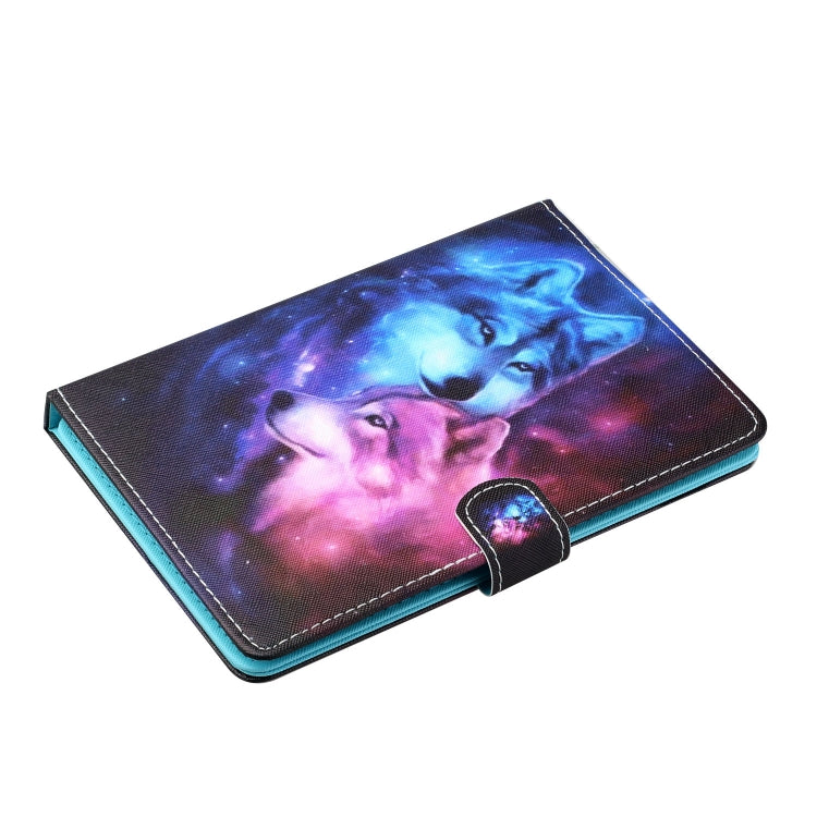 For 10 inch Tablet PC Universal Colored Drawing Horizontal Flip Leather Case with Holder & Card Slots(Wolf) - 10 - 11 inch by PMC TechLife | Online Shopping South Africa | PMC TechLife | Buy Now Pay Later Mobicred