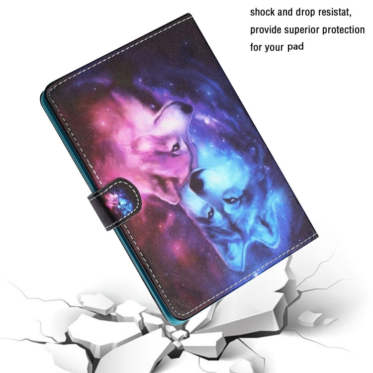 For 10 inch Tablet PC Universal Colored Drawing Horizontal Flip Leather Case with Holder & Card Slots(Wolf) - 10 - 11 inch by PMC TechLife | Online Shopping South Africa | PMC TechLife | Buy Now Pay Later Mobicred