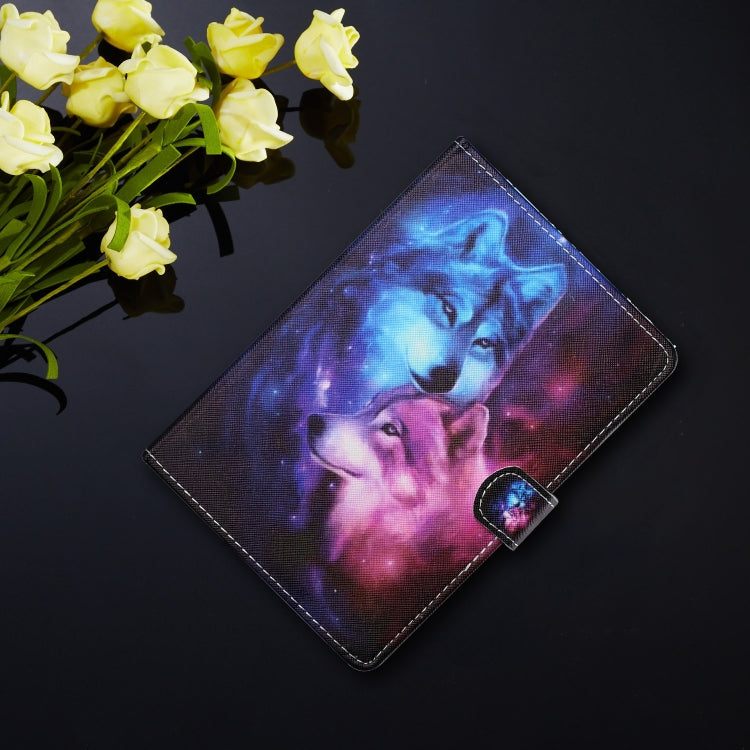 For 10 inch Tablet PC Universal Colored Drawing Horizontal Flip Leather Case with Holder & Card Slots(Wolf) - 10 - 11 inch by PMC TechLife | Online Shopping South Africa | PMC TechLife | Buy Now Pay Later Mobicred