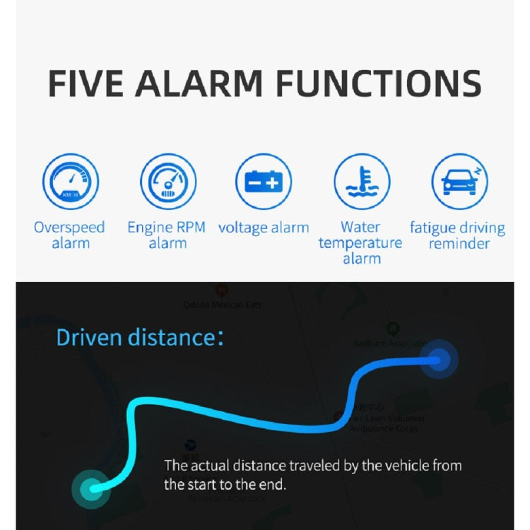 M13 Plus OBD2 + GPS Mode Car Head-up Display HUD Overspeed / Speed / Water Temperature Alarm / Eliminate Fault Codes - Head Up Display System by PMC TechLife | Online Shopping South Africa | PMC TechLife | Buy Now Pay Later Mobicred