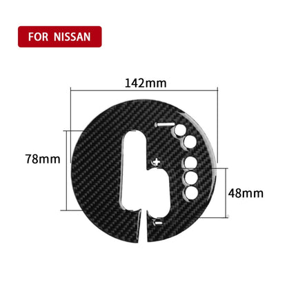 Car Carbon Fiber Manual Transmission Panel Decorative Sticker for Nissan 370Z Z34 2009- Right Drive - Car Interior Mouldings by PMC Jewellery | Online Shopping South Africa | PMC Jewellery | Buy Now Pay Later Mobicred