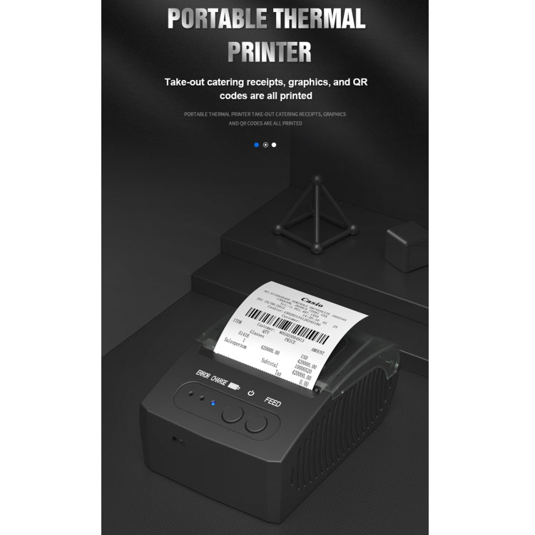 5811DD 58mm Bluetooth 4.0 Portable Thermal Bluetooth Receipt Printer, US Plug - Printer by PMC Jewellery | Online Shopping South Africa | PMC Jewellery | Buy Now Pay Later Mobicred