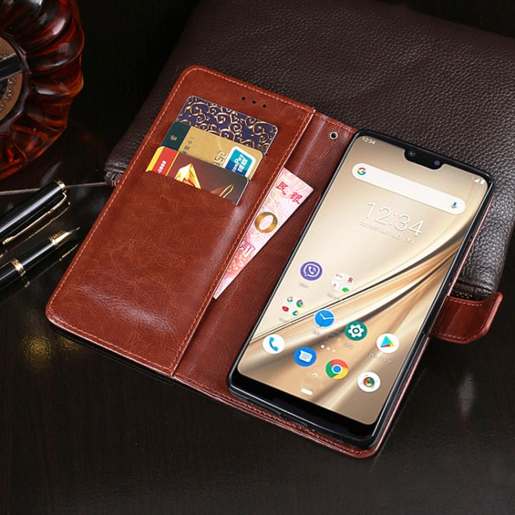 For Fujitsu Arrows RX idewei Crazy Horse Texture Horizontal Flip Leather Case with Holder & Card Slots & Wallet(Brown) - More Brand by idewei | Online Shopping South Africa | PMC Jewellery | Buy Now Pay Later Mobicred