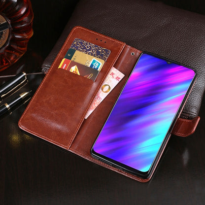 For Meizu M10 idewei Crazy Horse Texture Horizontal Flip Leather Case with Holder & Card Slots & Wallet(Black) - Meizu by idewei | Online Shopping South Africa | PMC Jewellery | Buy Now Pay Later Mobicred