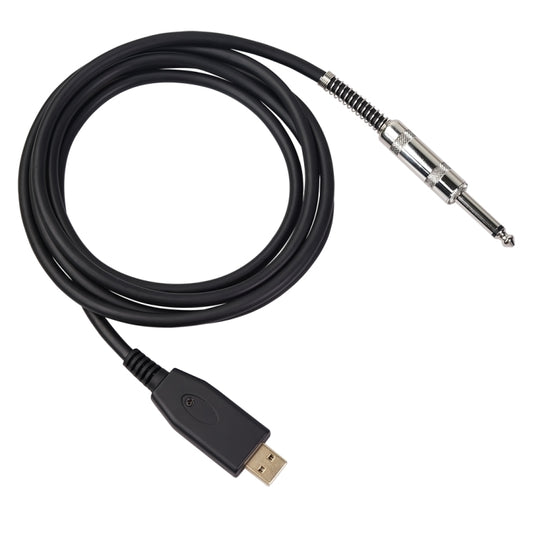 US48S USB to 6.35mm Electric Guitar Recording Cable, Cable Length:3m - Microphone Audio Cable & Connector by PMC Jewellery | Online Shopping South Africa | PMC Jewellery | Buy Now Pay Later Mobicred