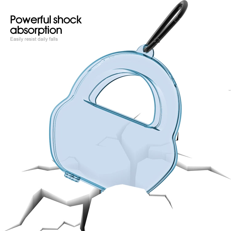 PP Jelly Color Headphone Protective Case for AirPods Max, with Hook(Blue) - free shipping - PMC TechLife - Order now!