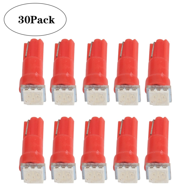 30 PCS T5 1LED SMD-5050 Car Modification LED Indicator Light Red Light - Clearance Lights by PMC TechLife | Online Shopping South Africa | PMC TechLife | Buy Now Pay Later Mobicred