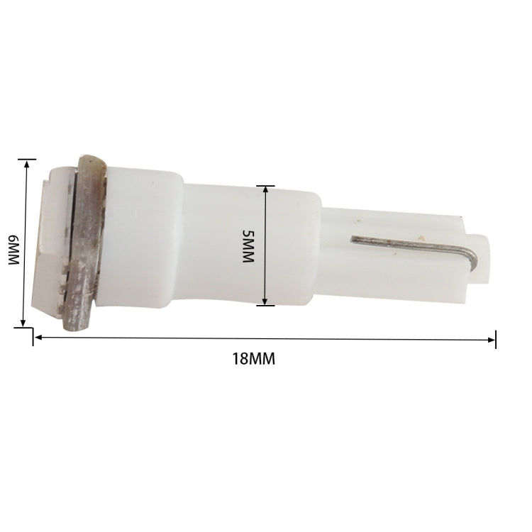 30 PCS T5 1LED SMD-5050 Car Modification LED Indicator Light White Light - Clearance Lights by PMC TechLife | Online Shopping South Africa | PMC TechLife | Buy Now Pay Later Mobicred