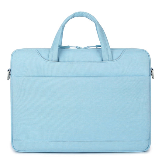 For 13.3-14 inch Laptop Multi-function Laptop Single Shoulder Bag Handbag(Light Blue) - 13.3 inch by PMC Jewellery | Online Shopping South Africa | PMC Jewellery | Buy Now Pay Later Mobicred