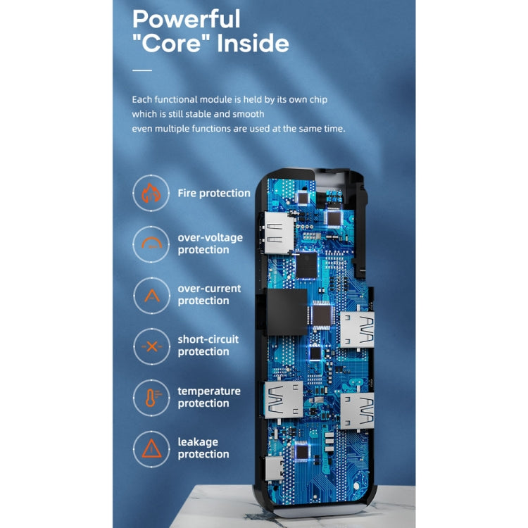 ROCK TR06 6 In 1 Type-C / USB-C to RJ45 Multi-function Docking Station - free shipping - PMC Jewellery - Order now!