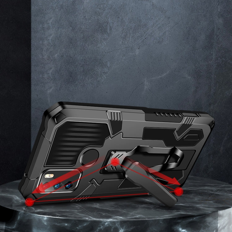 For Infinix Note7 Lite / Hot 9 Machine Armor Warrior Shockproof PC + TPU Protective Case(Black) - Infinix Cases by idewei | Online Shopping South Africa | PMC TechLife