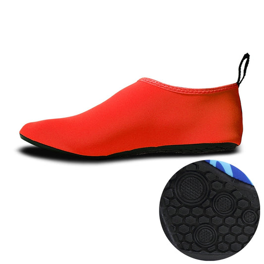 Non-slip Wear-resisting Thick Rubber Sole Diving Shoes and  Socks, One Pair, Size:XXL (Red) - Swimming Fins & Diving Shoes by PMC Jewellery | Online Shopping South Africa | PMC Jewellery | Buy Now Pay Later Mobicred