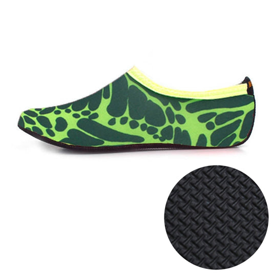 3mm Non-slip Rubber Embossing Texture Sole Figured Diving Shoes and Socks, One Pair, Size:S (Green) - Swimming Fins & Diving Shoes by PMC Jewellery | Online Shopping South Africa | PMC Jewellery | Buy Now Pay Later Mobicred