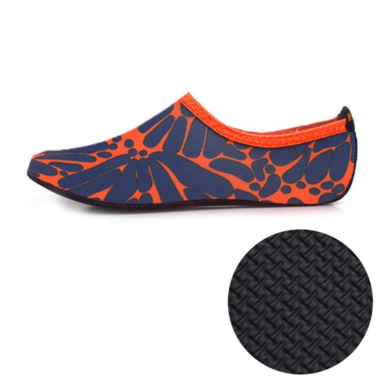 3mm Non-slip Rubber Embossing Texture Sole Figured Diving Shoes and Socks, One Pair, Size:XXXL (Orange) - Swimming Fins & Diving Shoes by PMC Jewellery | Online Shopping South Africa | PMC Jewellery | Buy Now Pay Later Mobicred